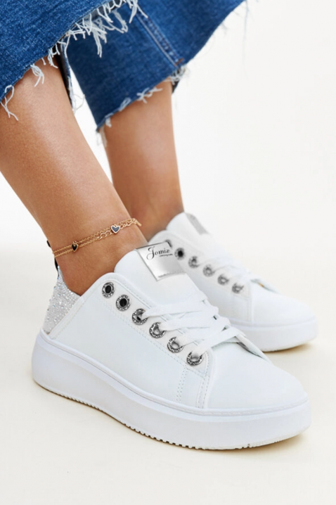Adidași damă KLAMELDA WHITE, Culoare: alb, IVET.RO - Reduceri de până la -80%