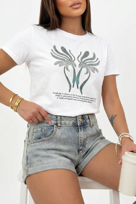 Pantaloni scurți practici din denim cu un design elegant ROSARIA, Culoare: denim, IVET.RO - Reduceri de până la -80%