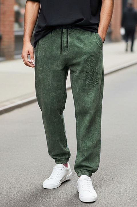 Pantaloni bărbați RENZOLO GREEN, Culoare: verde, IVET.RO - Reduceri de până la -80%