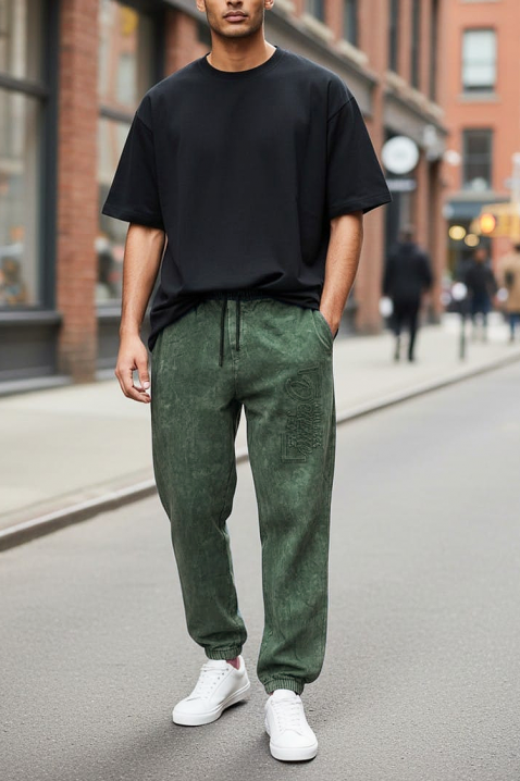 Pantaloni bărbați RENZOLO GREEN, Culoare: verde, IVET.RO - Reduceri de până la -80%