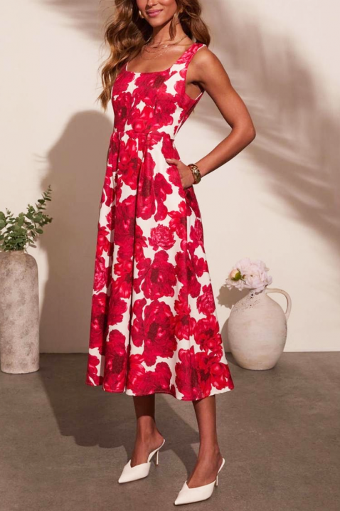 Rochie midi cu floral print și design modern DEALINA, Culoare: multicolor, IVET.RO - Reduceri de până la -80%