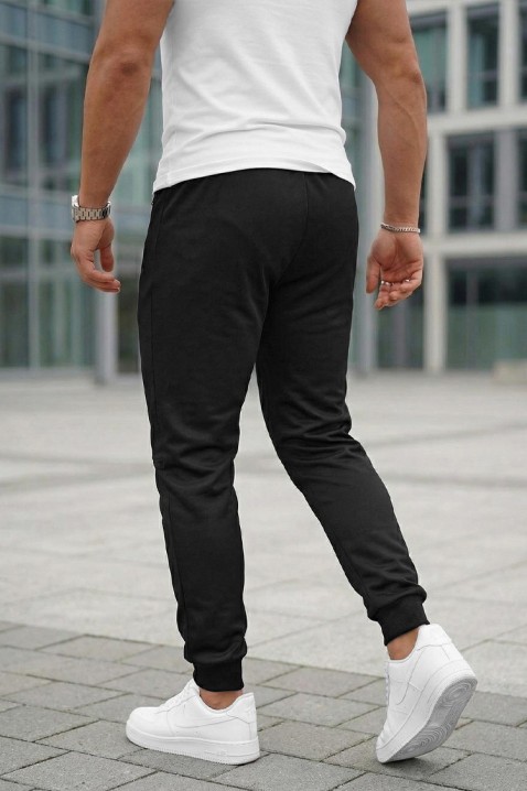 Pantaloni sport pentru bărbați, cu croială confortabilă ICARDI BLACK, Culoare: negru, IVET.RO - Reduceri de până la -80%
