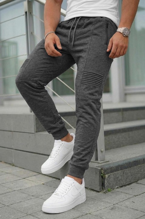 Pantaloni sport pentru bărbați, cu croială confortabilă ICARDI GRAFIT, Culoare: grafit, IVET.RO - Reduceri de până la -80%
