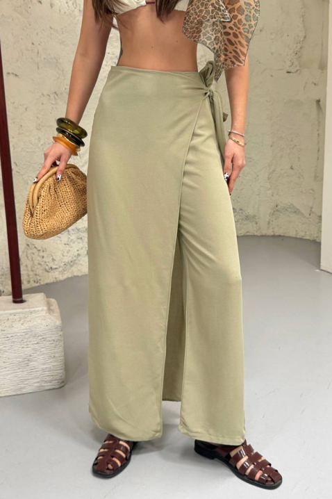 Pantaloni largi și comozi pentru femei FRIVENDA KHAKI, Culoare: khaki, IVET.RO - Reduceri de până la -80%