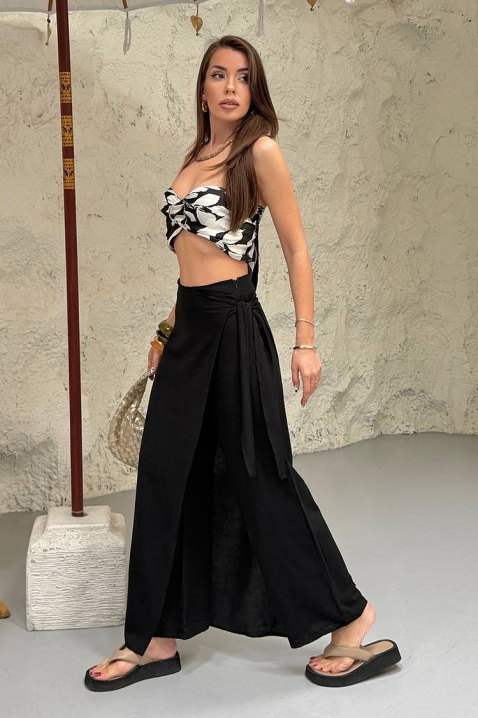 Pantaloni largi și comozi pentru femei FRIVENDA BLACK, Culoare: negru, IVET.RO - Reduceri de până la -80%