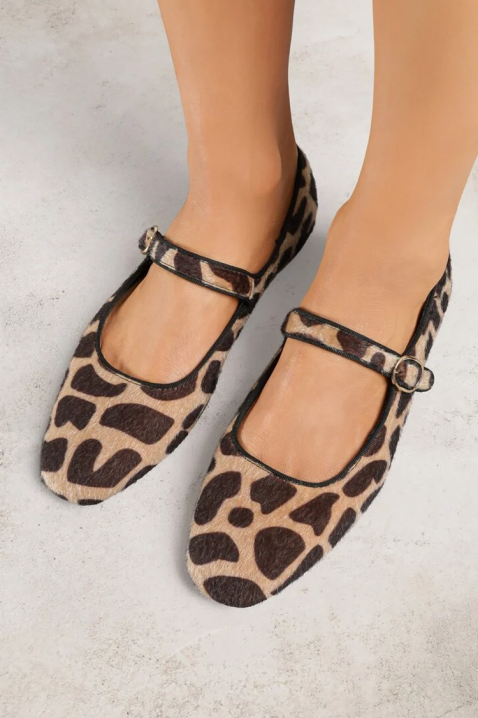 Pantofi eleganți de damă cu animal print și curele RATINERA, Culoare: leopard, IVET.RO - Reduceri de până la -80%