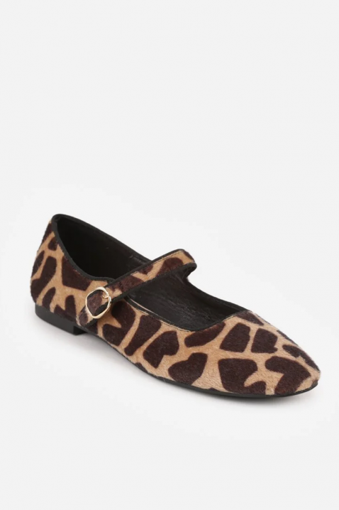 Pantofi eleganți de damă cu animal print și curele RATINERA, Culoare: leopard, IVET.RO - Reduceri de până la -80%