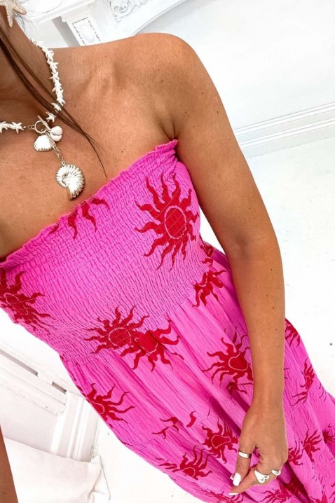 Rochie lungă elastică de damă fără bretele ZANLERA FUCHSIA, Culoare: lila, IVET.RO - Reduceri de până la -80%