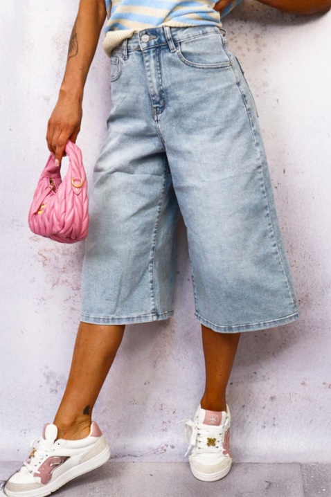 Blugi pentru femei cu picioare largi și croială lejeră CALYVIA, Culoare: denim, IVET.RO - Reduceri de până la -80%