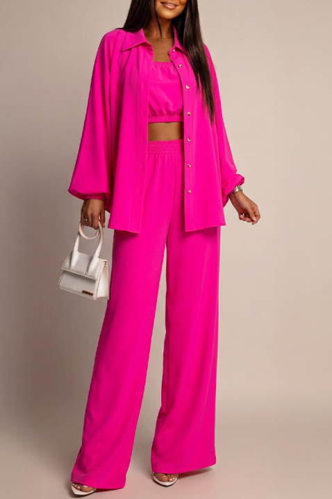 Set elegant de damă din trei piese MIRANDIA FUCHSIA, Culoare: fuchsia, IVET.RO - Reduceri de până la -80%
