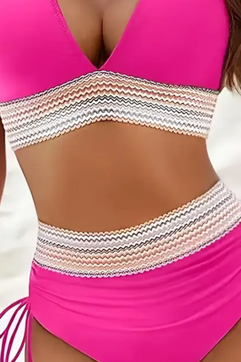 Costum de baie feminin din două piese, cu talie înaltă DONIKANA FUCHSIA, Culoare: fuchsia, IVET.RO - Reduceri de până la -80%