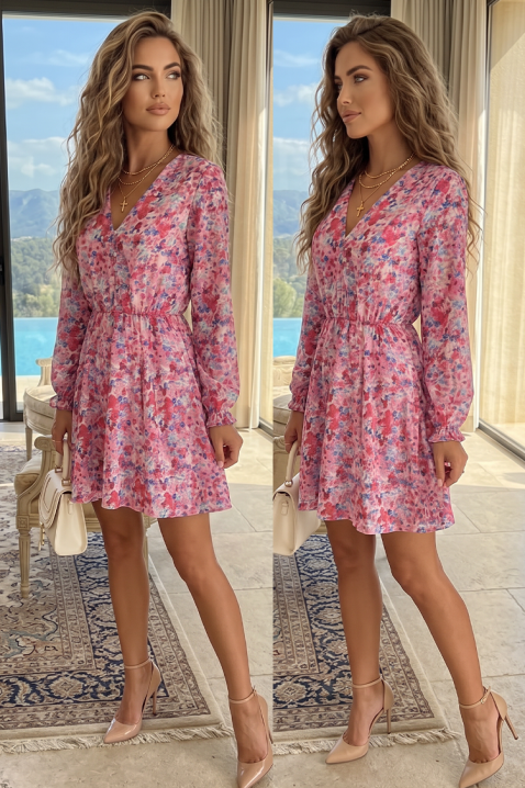 Rochie scurtă elegantă cu floral print MALISANA, Culoare: multicolor, IVET.RO - Reduceri de până la -80%