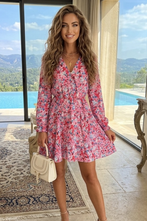 Rochie scurtă elegantă cu floral print MALISANA, Culoare: multicolor, IVET.RO - Reduceri de până la -80%