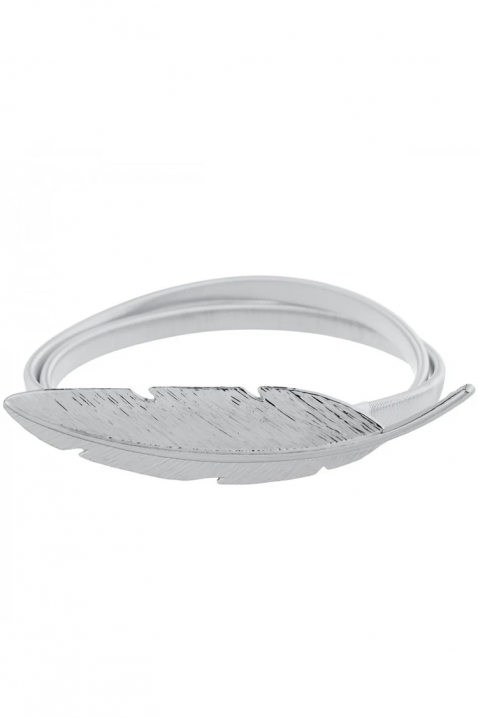 Curea elegantă pentru femei, de culoare argintie, cu o pană FEDERSA SILVER, Culoare: argintiu, IVET.RO - Reduceri de până la -80%