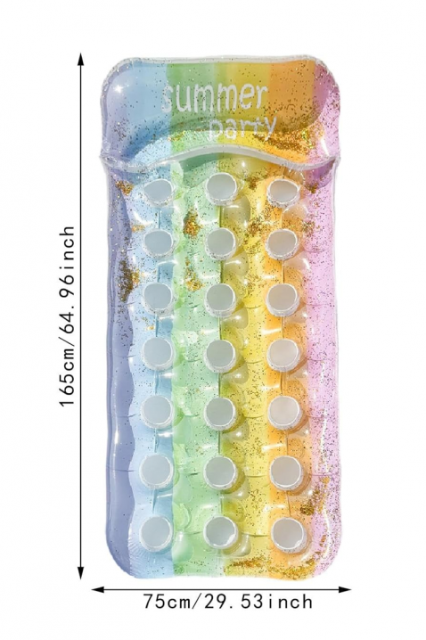 Saltea gonflabilă de plajă cu imprimeu colorat COLOURSUNIVET.RO - Reduceri de până la -80%