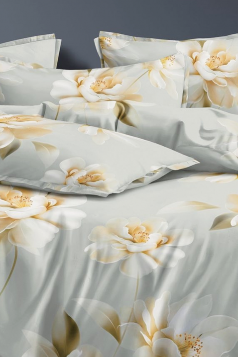 Lenjerie de pat de lux din patru piese cu motive florale AVEDISA 200x220 cm, Culoare: multicolor, IVET.RO - Reduceri de până la -80%
