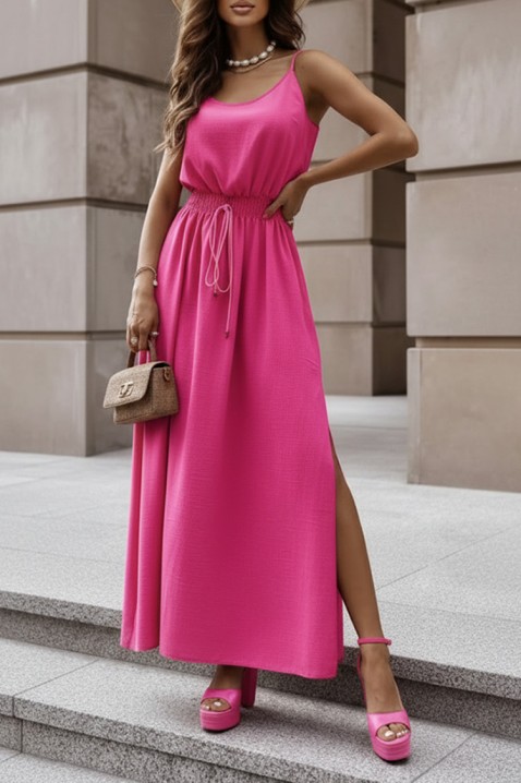 Rochie lungă de vară cu bretele subțiri NIKOLEA FUCHSIA, Culoare: fuchsia, IVET.RO - Reduceri de până la -80%