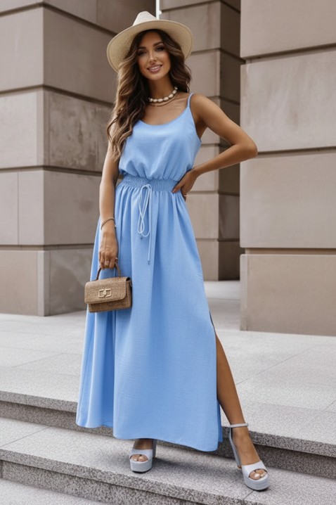 Rochie lungă de vară cu bretele subțiri NIKOLEA BLUE, Culoare: albastru, IVET.RO - Reduceri de până la -80%