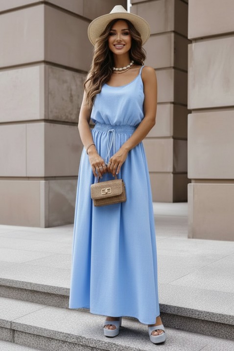 Rochie lungă de vară cu bretele subțiri NIKOLEA BLUE, Culoare: albastru, IVET.RO - Reduceri de până la -80%