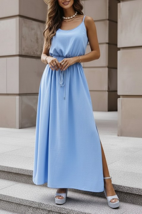 Rochie lungă de vară cu bretele subțiri NIKOLEA BLUE, Culoare: albastru, IVET.RO - Reduceri de până la -80%