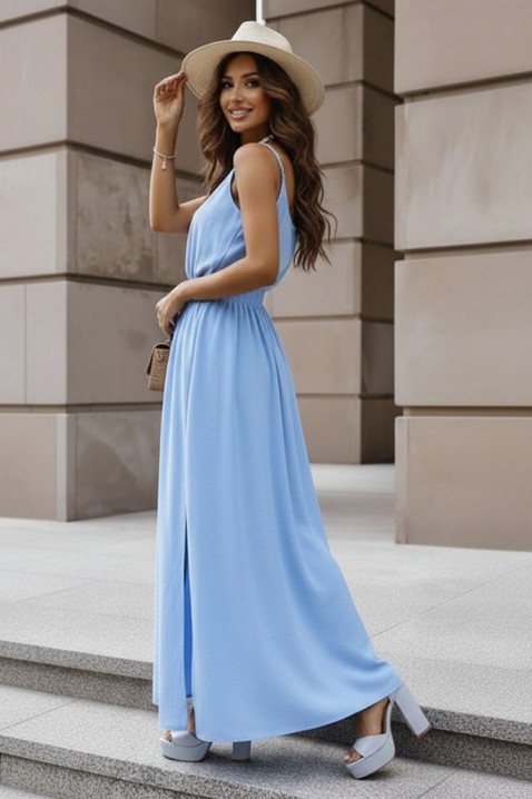 Rochie lungă de vară cu bretele subțiri NIKOLEA BLUE, Culoare: albastru, IVET.RO - Reduceri de până la -80%