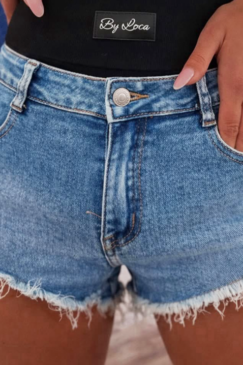 Blugi scurți pentru femei cu aspect vintage LEXIE BLUEIVET.RO - Reduceri de până la -80%