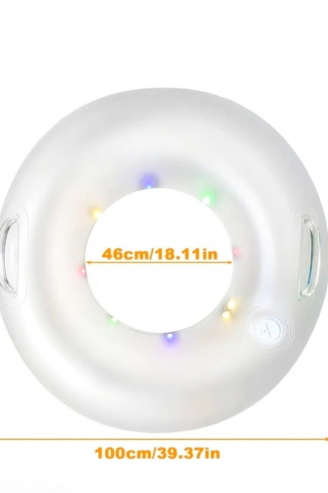 Colac gonflabil cu lumini spectaculoase GLOWRINGIVET.RO - Reduceri de până la -80%