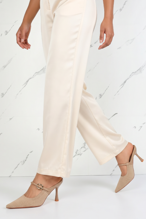 Pantofi eleganți pentru femei, cu vârf ascuțit și toc VITARITA BEIGE, Culoare: bej, IVET.RO - Reduceri de până la -80%