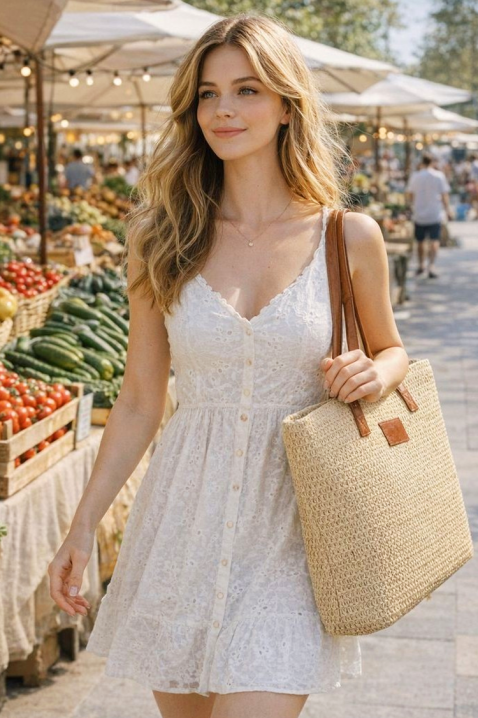 Geantă de damă împletită în nuanță naturală GERGINA, Culoare: bej, IVET.RO - Reduceri de până la -80%