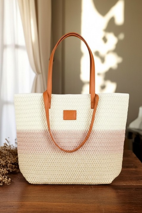 Geantă de damă împletită într-o nuanță delicată VELEANA, Culoare: multicolor, IVET.RO - Reduceri de până la -80%