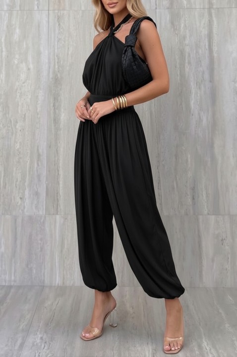 Set damă format din top și pantaloni cu croială lejeră BETYNA BLACK, Culoare: negru, IVET.RO - Reduceri de până la -80%