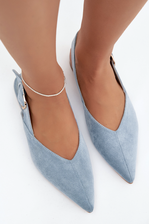 Pantofi eleganți pentru femei, cu vârf ascuțit ALEDINA BLUE, Culoare: albastru, IVET.RO - Reduceri de până la -80%