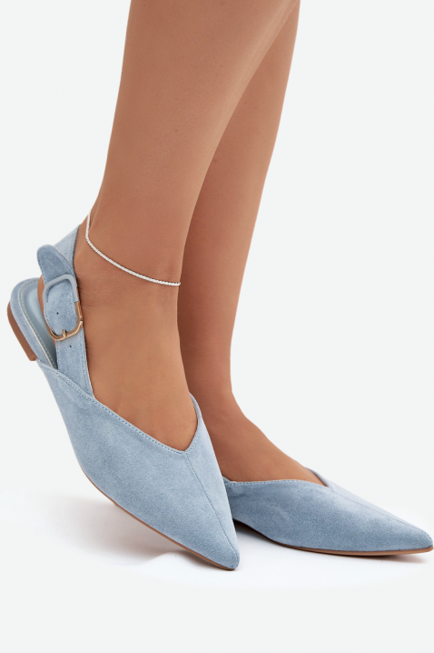 Pantofi eleganți pentru femei, cu vârf ascuțit ALEDINA BLUE, Culoare: albastru, IVET.RO - Reduceri de până la -80%