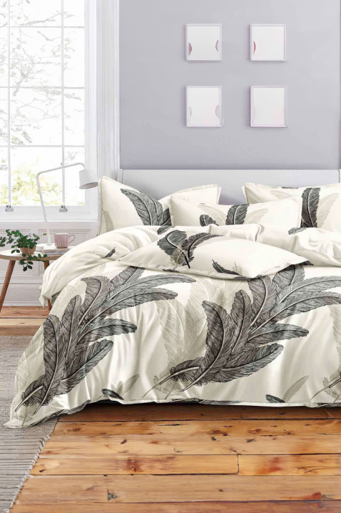 Lenjerie de pat din patru piese cu model artistic ZARDENA 200x220 cm, Culoare: multicolor, IVET.RO - Reduceri de până la -80%