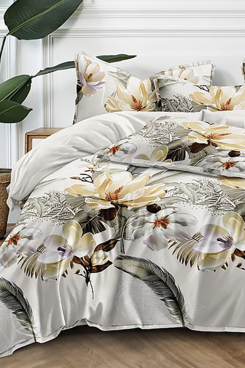 Lenjerie de pat din patru piese, cu motiv floral LARDENA 200x220 cm, Culoare: multicolor, IVET.RO - Reduceri de până la -80%