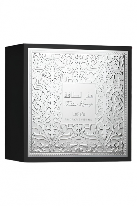 Set oriental pentru bărbați Lattafa Fakhar Men EDP 100 ml + EDP 12 ml + Gel de duș 100 mlIVET.RO - Reduceri de până la -80%