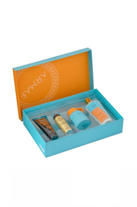 Set oriental pentru bărbați Armaf Odyssey Mandarine Sky EDP 100 ml + Spray de corp parfumat 50 ml + Gel de duș 100 ml + Șampon 100 mlIVET.RO - Reduceri de până la -80%