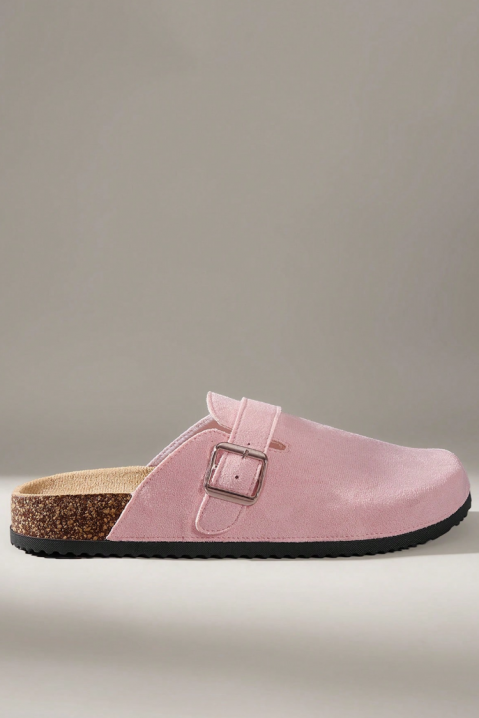 Papuci saboti pentru femei cu cataramă CAMILSA PINK, Culoare: roz, IVET.RO - Reduceri de până la -80%