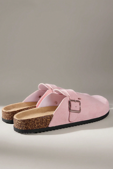 Papuci saboti pentru femei cu cataramă CAMILSA PINK, Culoare: roz, IVET.RO - Reduceri de până la -80%