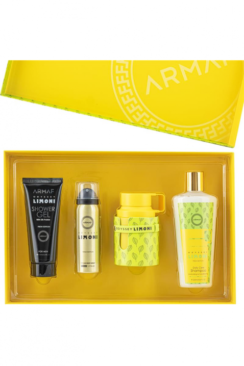 Set unisex oriental Armaf Odyssey Limoni Fresh Edition EDP 100 ml + Parfum spray pentru corp 50 ml + Gel de duș 100 ml + Șampon 250 mlIVET.RO - Reduceri de până la -80%