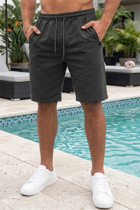 Pantaloni scurți sport-casual pentru bărbați ARIZO GRAFIT, Culoare: grafit, IVET.RO - Reduceri de până la -80%
