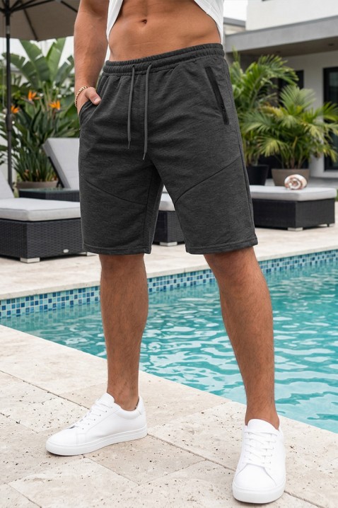 Pantaloni scurți sport-casual pentru bărbați ARIZO GRAFIT, Culoare: grafit, IVET.RO - Reduceri de până la -80%
