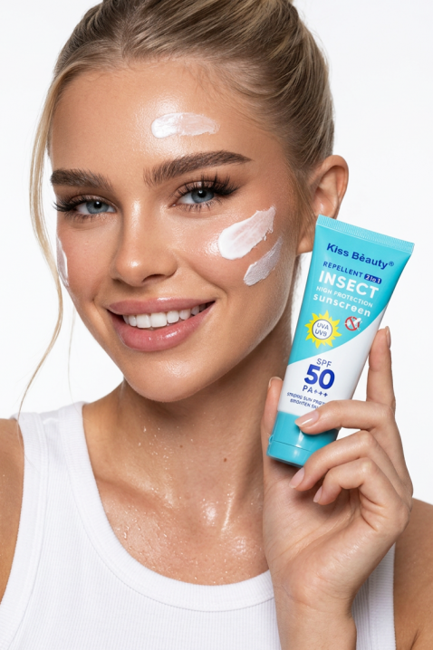 Kiss Beauty Insect 2 în 1: repelent și cremă de protecție solară 60 mlIVET.RO - Reduceri de până la -80%