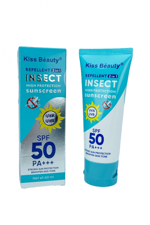 Kiss Beauty Insect 2 în 1: repelent și cremă de protecție solară 60 mlIVET.RO - Reduceri de până la -80%