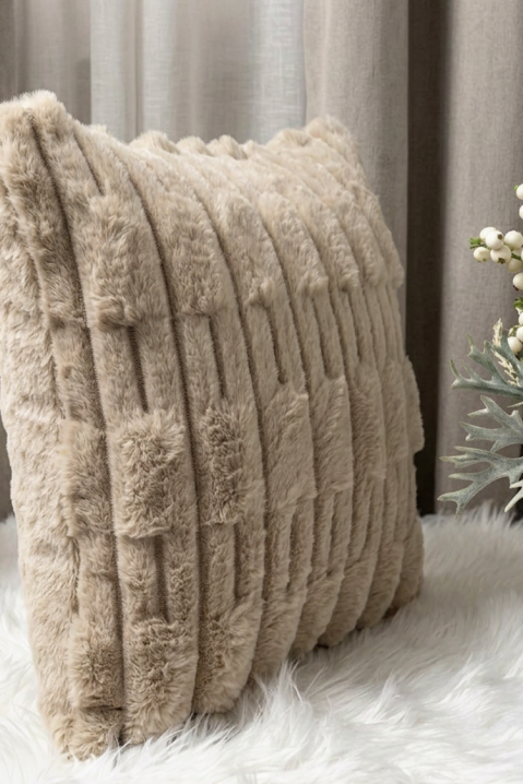 Fată de pernă decorativă cu relief MARLENZA BEIGE 40х40 cm, Culoare: bej, IVET.RO - Reduceri de până la -80%