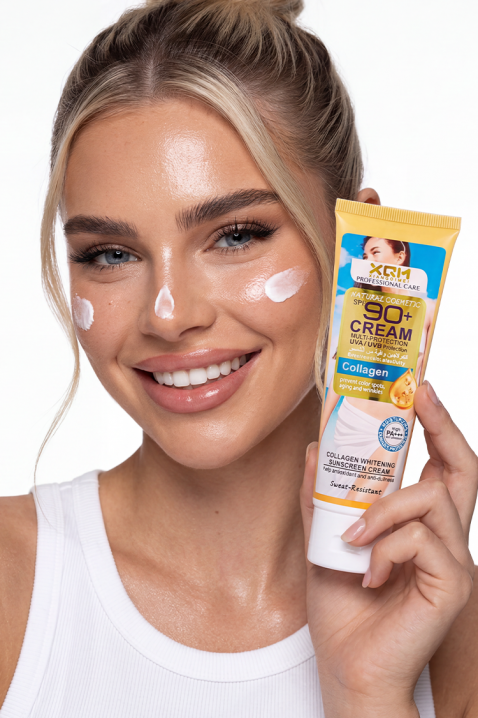 XQM Collagen Whitening Sunscreen Cream SPF 90+ 80 mlIVET.RO - Reduceri de până la -80%