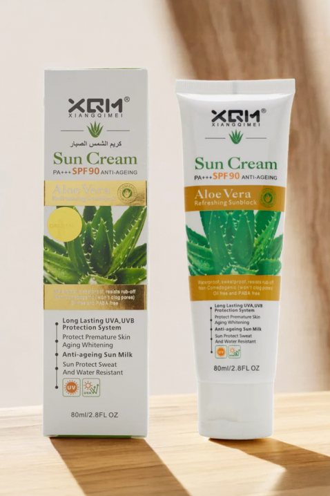 Cremă de protecție solară răcoritoare cu aloe vera XQM Sun Protect SPF 90 - 80 mlIVET.RO - Reduceri de până la -80%