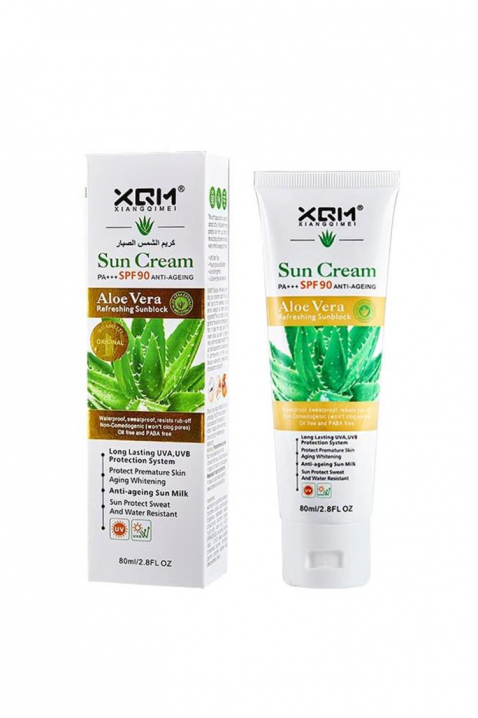 Cremă de protecție solară răcoritoare cu aloe vera XQM Sun Protect SPF 90 - 80 mlIVET.RO - Reduceri de până la -80%