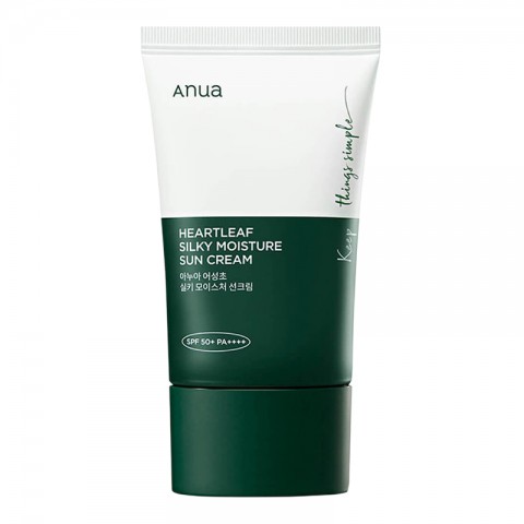 ANUA Heartleaf Silky Moisture Sun Cream SPF50+ PA++++ 50 mlIVET.RO - Reduceri de până la -80%