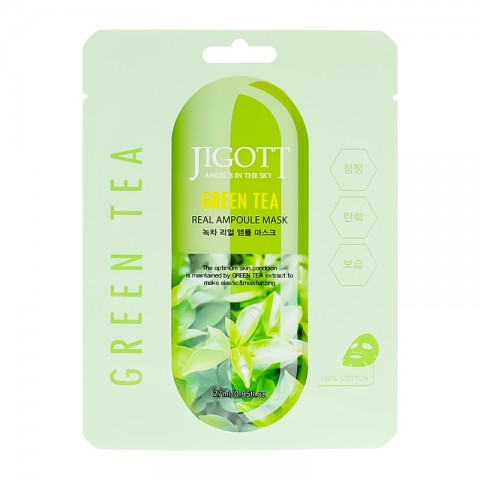 Jigott Green Tea Real Ampoule Mask 27 mlIVET.RO - Reduceri de până la -80%